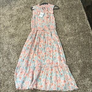 Roller Rabbit Floral Dress in Pink and Blue